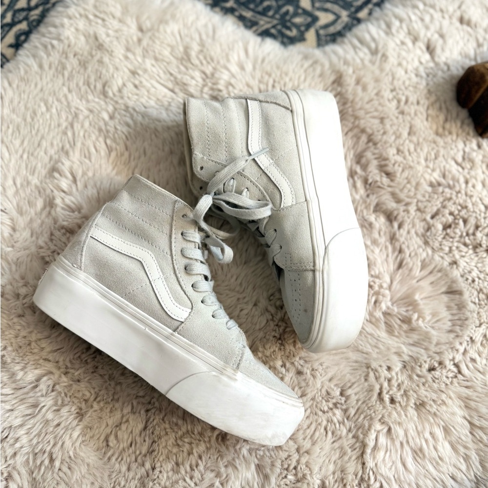 Vans Women’s SOFT SUEDE SK8-HI TAPERED STACKFORM SHOE size 6.5 - Picture 5 of 16